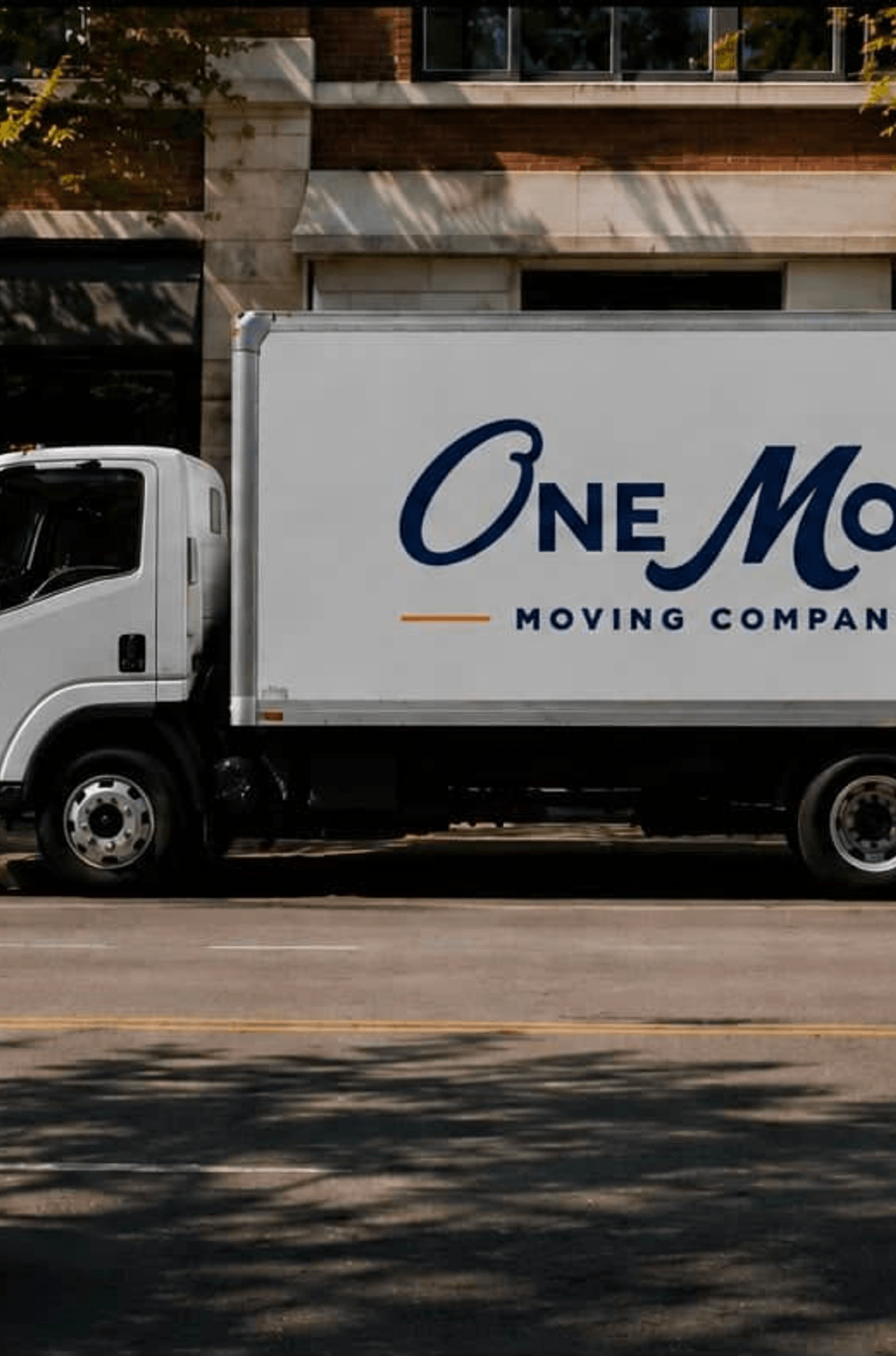 One Move moving truck on a city street